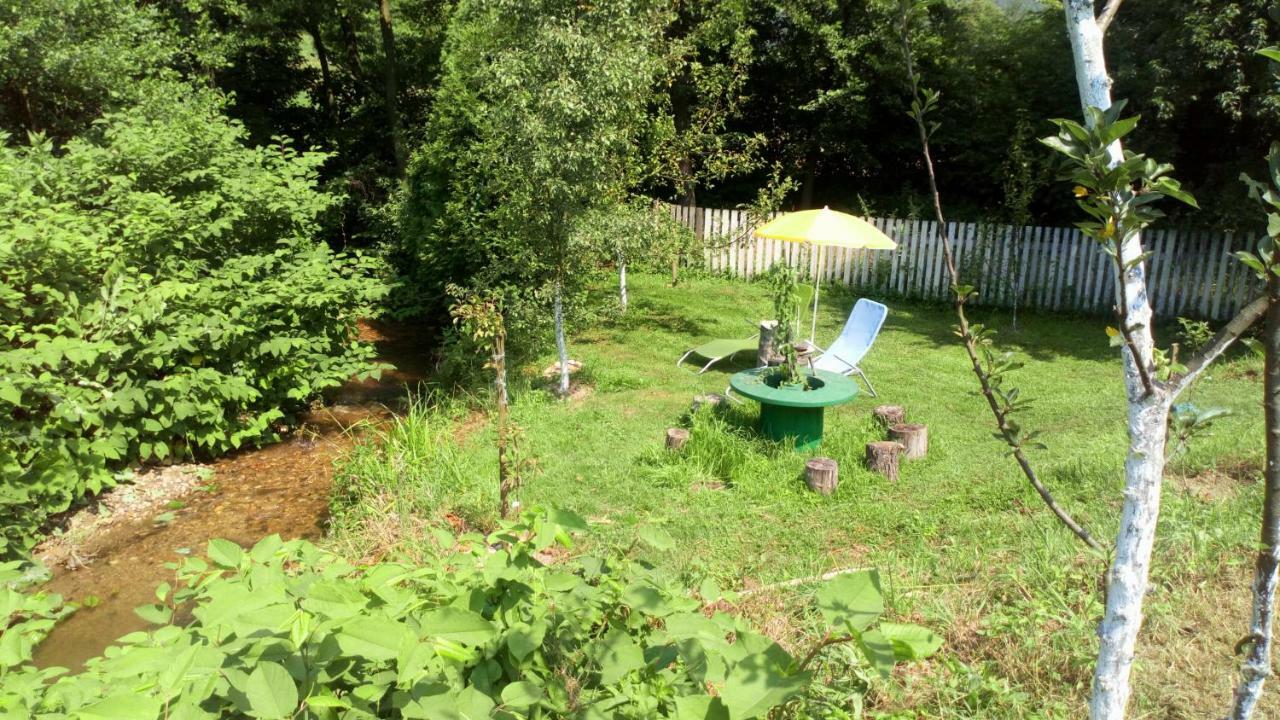 Cottage Forest Stream Visoko Exteriér fotografie